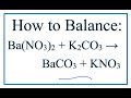 Balancing Chemical Equations Concepts