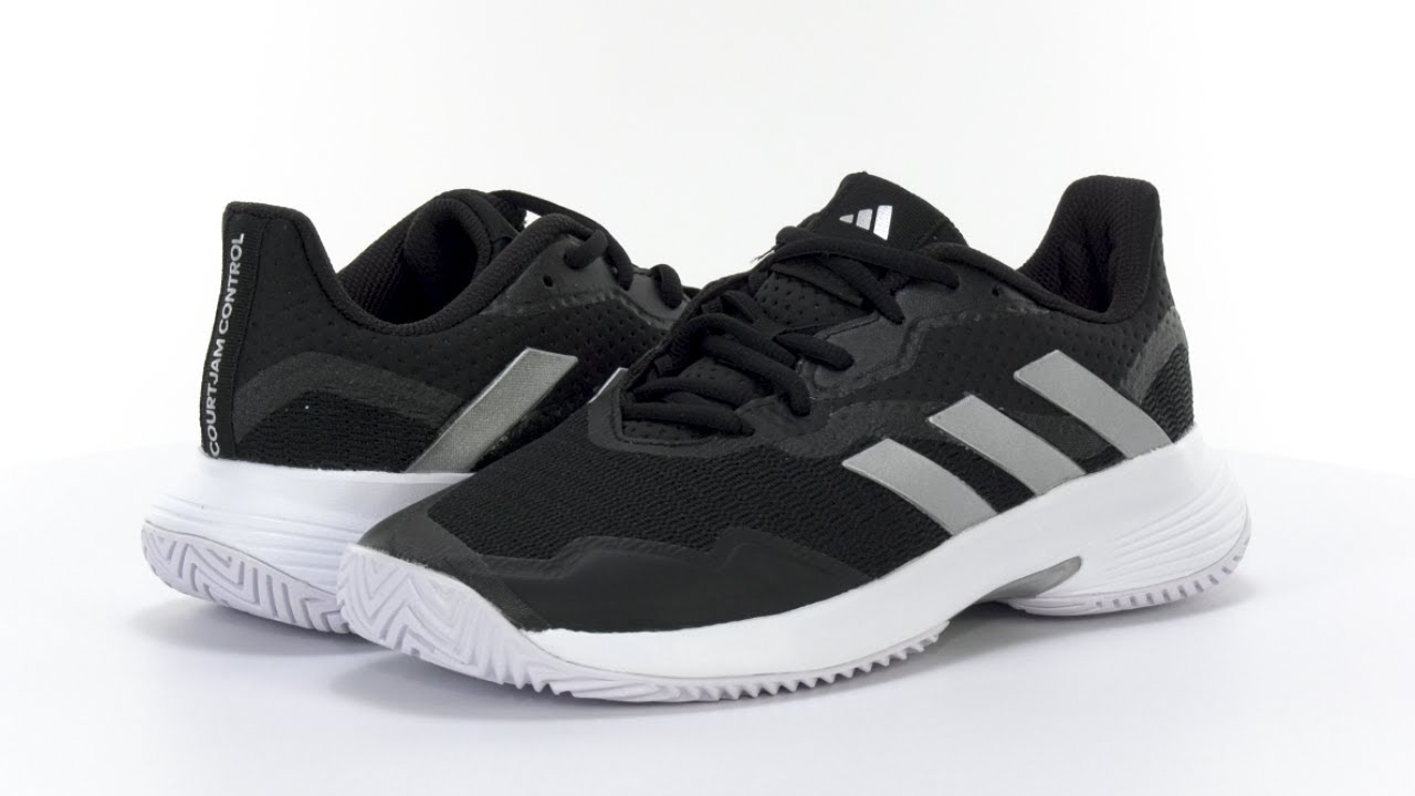 adidas gazelle silver green womens Adidas CourtJam Bounce Black Womens Tennis Shoes  Pickleball-Paddles.com