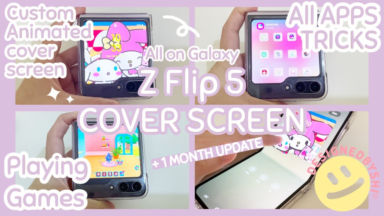 Samsung Galaxy Z flip 5 All Apps on COVER SCREEN, Custom & Gaming on ...