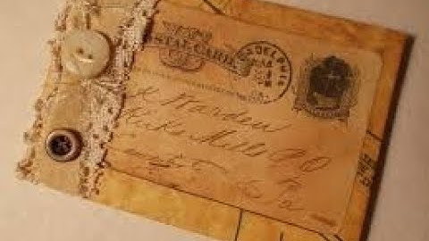 Making Vintage Envelopes from Old Book Pages