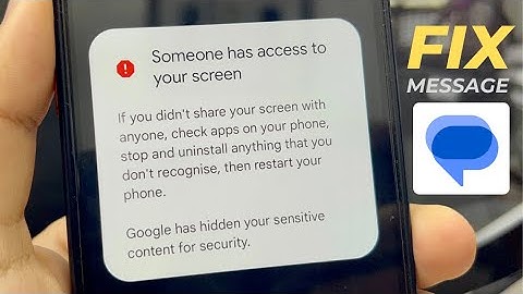 How to fix Someone has access to your screen message problem || Fix you