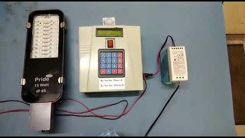 Street Light Intensity and On/Off Control using Time and PIR