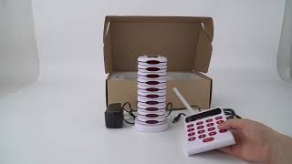 What functions do the TD161 wireless paging system have