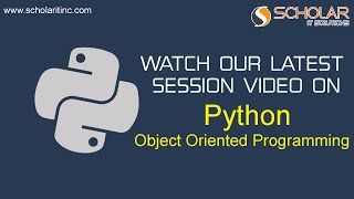 Python- Object Oriented Programming Session Video #pythonprogramming #pythonprogramminglanguage