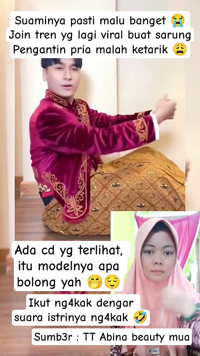 KEDUA PENGANTIN IKUT TREND YG LAGI VIRAL MALAH NG44KAK #viralvideo #pernikahan #wedding