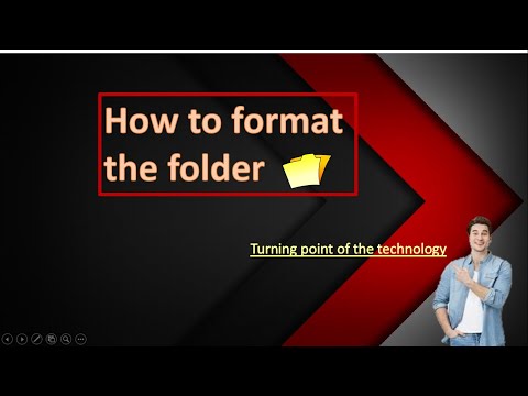 Video: How To Format A Folder