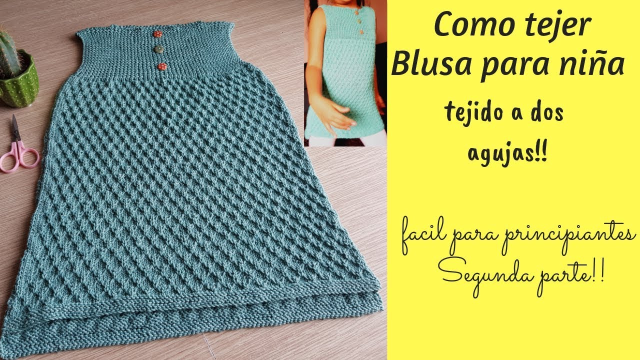 Como hacer un vestido de punto con dos agujas