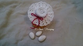 Cappellino bomboniera all'uncinetto - YouTube