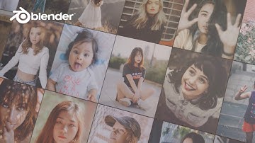 AE 「blender 2.9」Revolve Photo Slideshow in Blender EEVEE