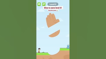 Slice to save/level 91 | funny game 2023 | new Android game 2023 #shorts #gaming #funny #trending
