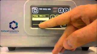 How to set the Temperature on an 800 Series Cryostream Controller