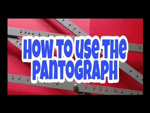 Only 1 step to enlarge or reduce your sketch with the pantograph (2_1) 