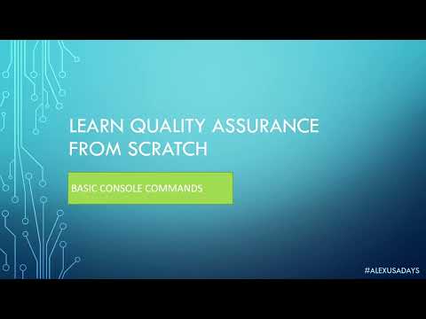 Manual QA: Testing for Beginners - Learn Windows Console Commands - Part 13