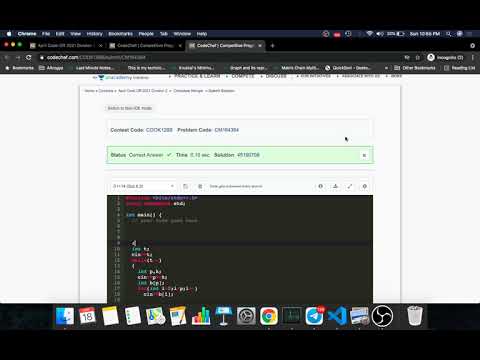 Chocolate Monger || CodeChef April Cookoff || Full Solution