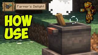 How to use COOKING POT in Farmer's Delight mod in Miecraft (2026)