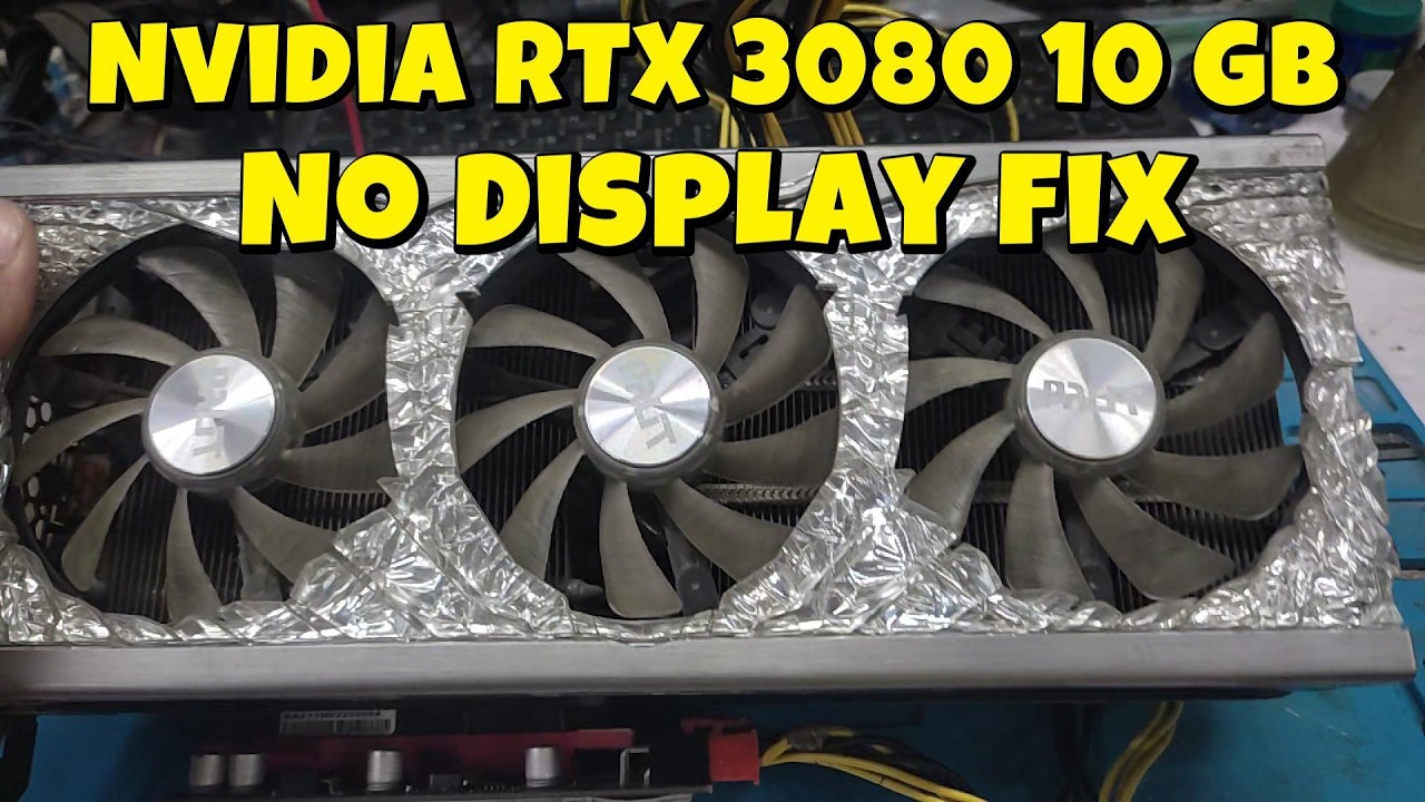 Nvidia Palit GameRock RTX 3080 GPU Repair | No Dispaly Fix - YouTube