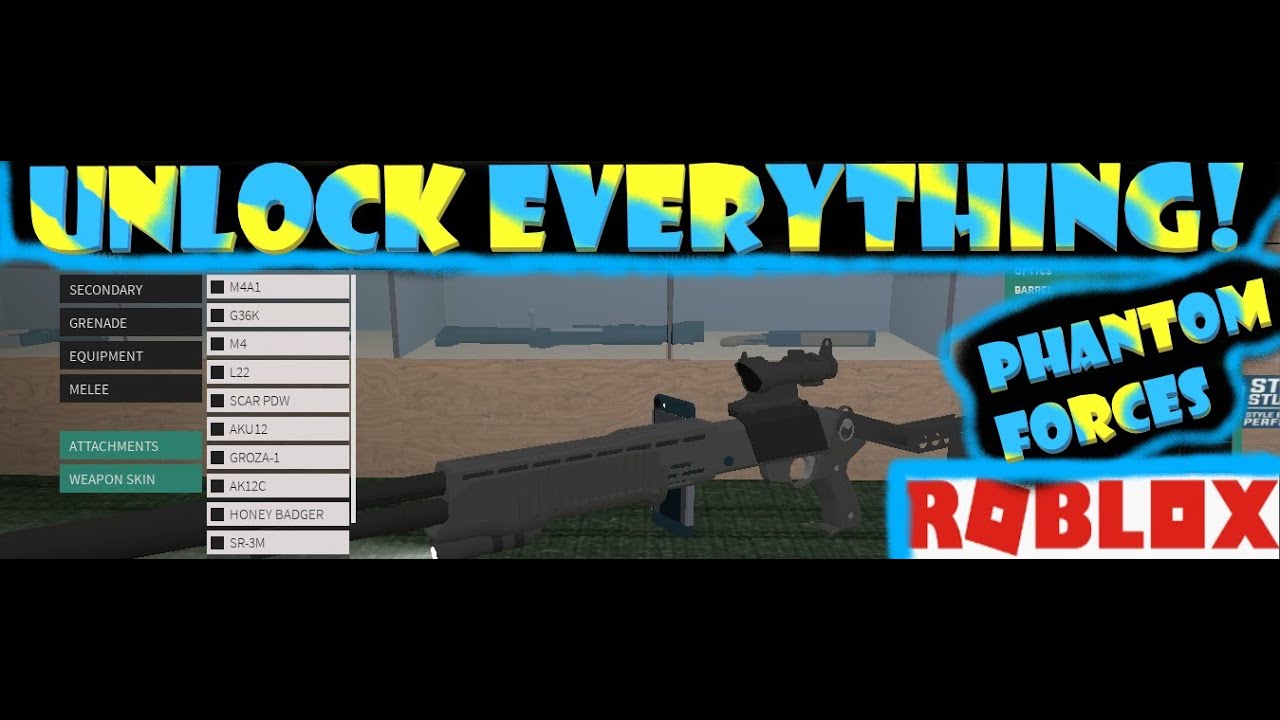 Roblox Phantom Forces Unlock All Weapons Hack By Mono - roblox phantom forces mod menu working aimbot esp noclip