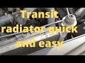 How to, Transit mk7 radiator removal.