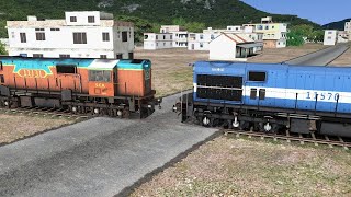 Gooty WDM3D Honking & Coupling BNDM WDM3D From Parking Site Train Simulator 2023