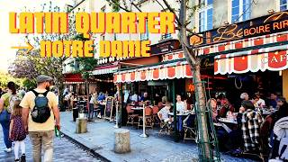 Paris Latin Quarter Walk 🇫🇷 From Panthéon to Notre Dame (Real Street Life 4K)