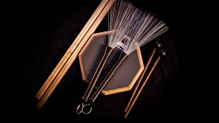 ASMR Drum Pad  (TAPPING, PATTING, RAMBLING) w/ different sticks Binaural Relaxation screenshot 5