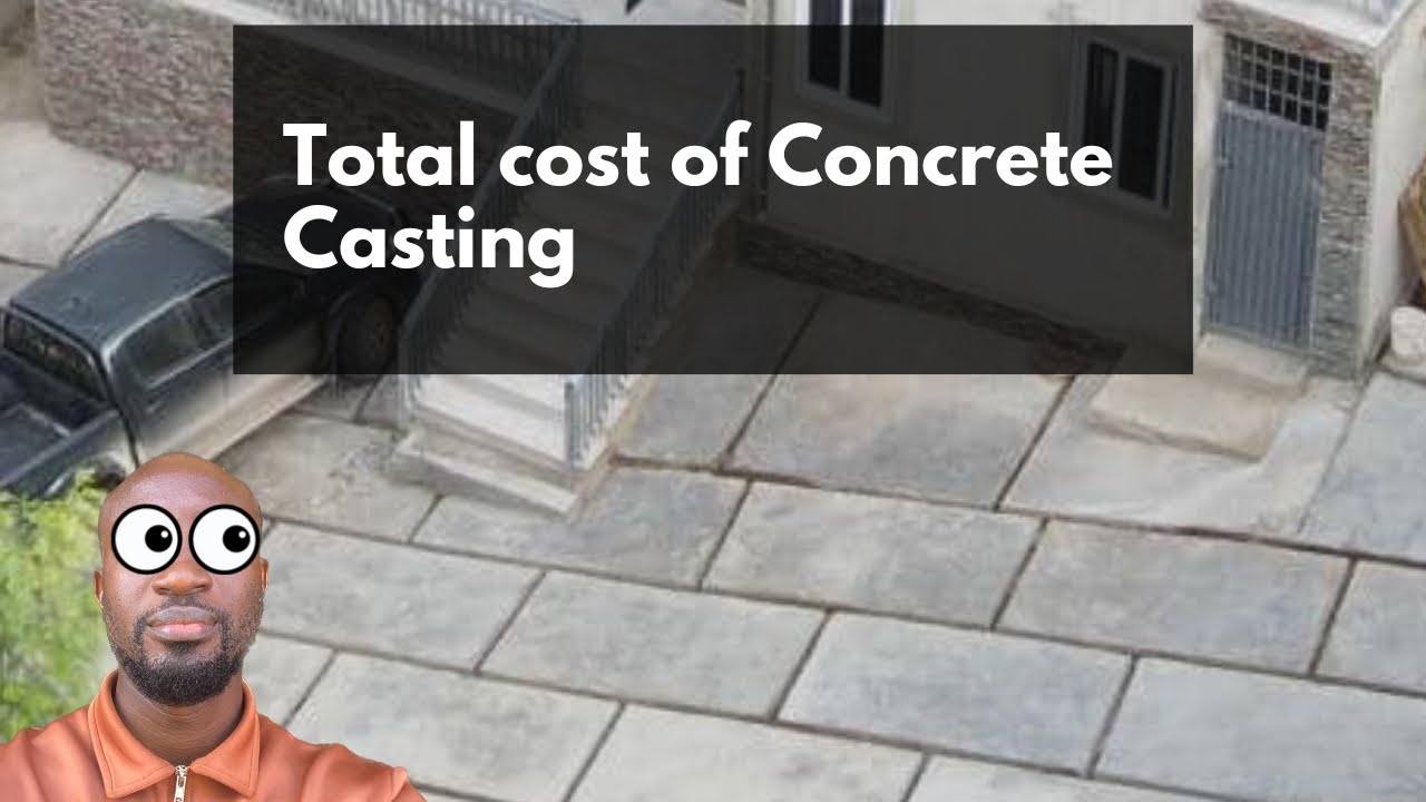 Total Material and Labour cost of concrete floor slabs - Half plot in Ghana 🇬🇭
