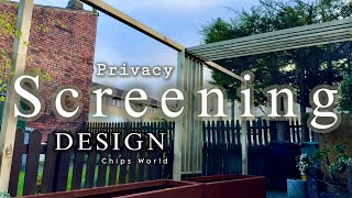 Unique Design: privacy screening #gardendesign #privacyscreen #gardenscreening