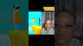 He wants to jump like Spiderman #animation#shorts