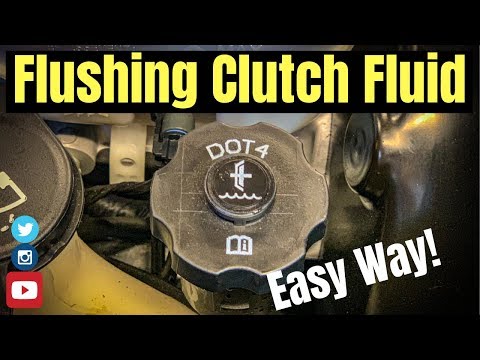 FLUSHING YOUR CLUTCH FLUID THE EASY WAY! - YouTube