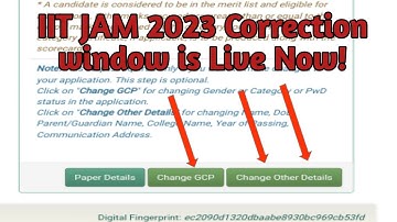 IIT JAM correction window is Live now || #iitjam #iitjamcorrection #iitjammathematics #iitjamresult