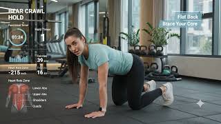 🔥 Bear Crawl Hold | Best Core Stability Exercise for Beginners