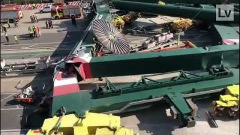 MSC MIA contacted gantry crane in Valencia Sep 13 2020