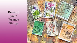 Postage Stamp Makeover for Ephemera
