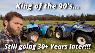 Kawasaki Bayou 400 Vs Yamaha Big bear 350 Test ride.