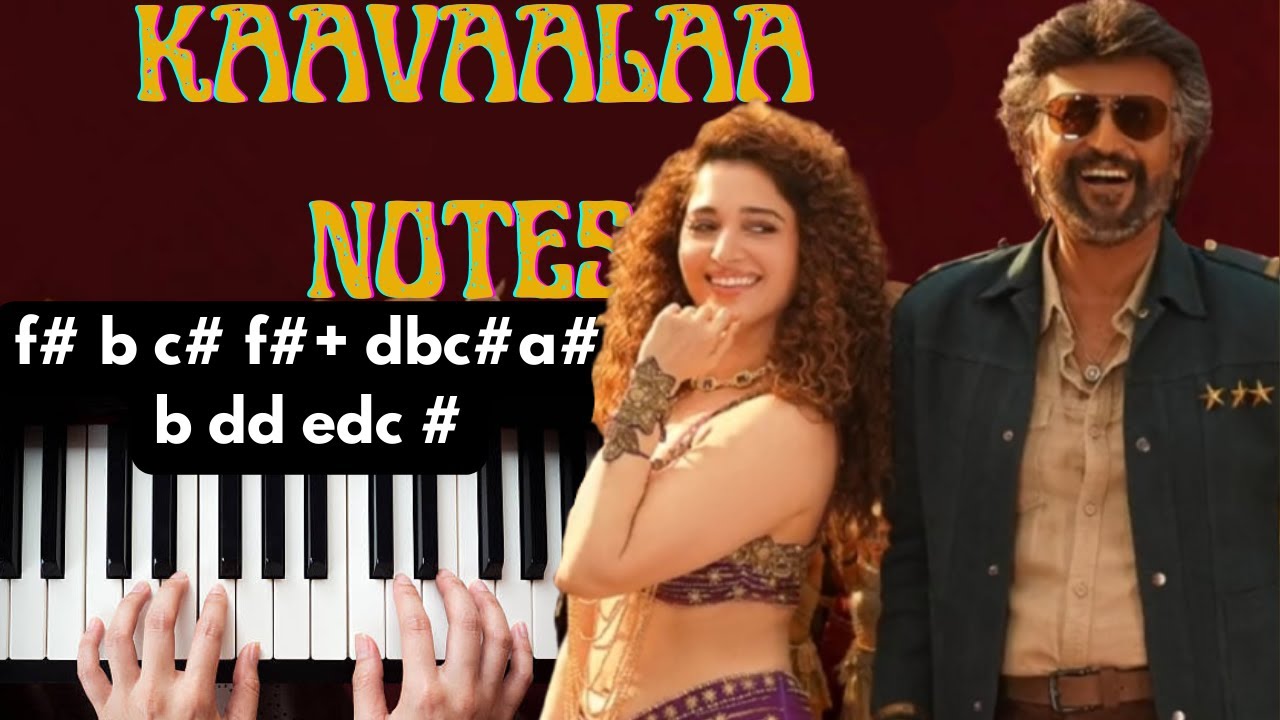 JAILER Kaavaalaa Piano Notes | Superstar Rajinikanth | Nelson | Anirudh Ravichander | Tamannaah