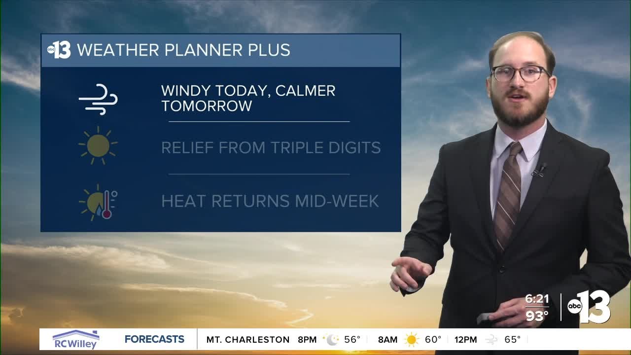 Sunday brings break from the wind and cooler temps - YouTube