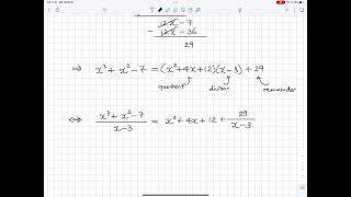 A-level Maths Edexcel Pure 2 Ch1.5 Algebraic division Examples 11 & 12 (2017 Specifications)