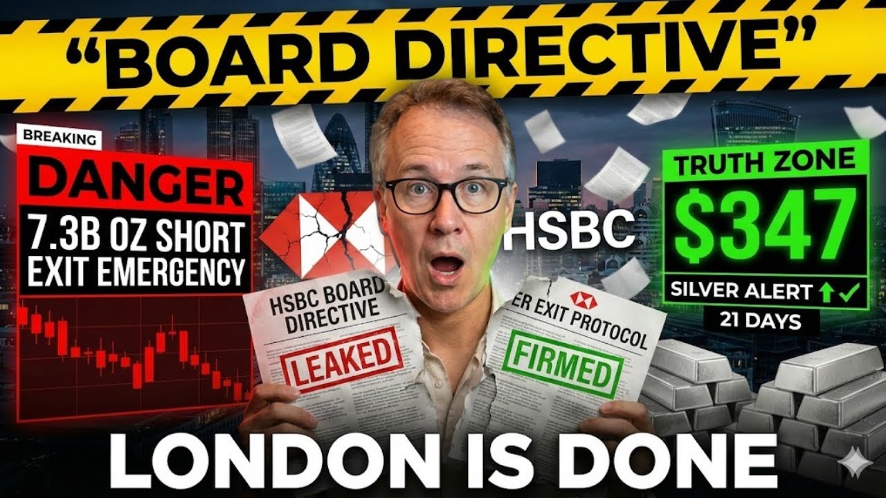 LONDON MARKET DEAD? The Truth About HSBC's $347 Emergency (7.3B Exit)