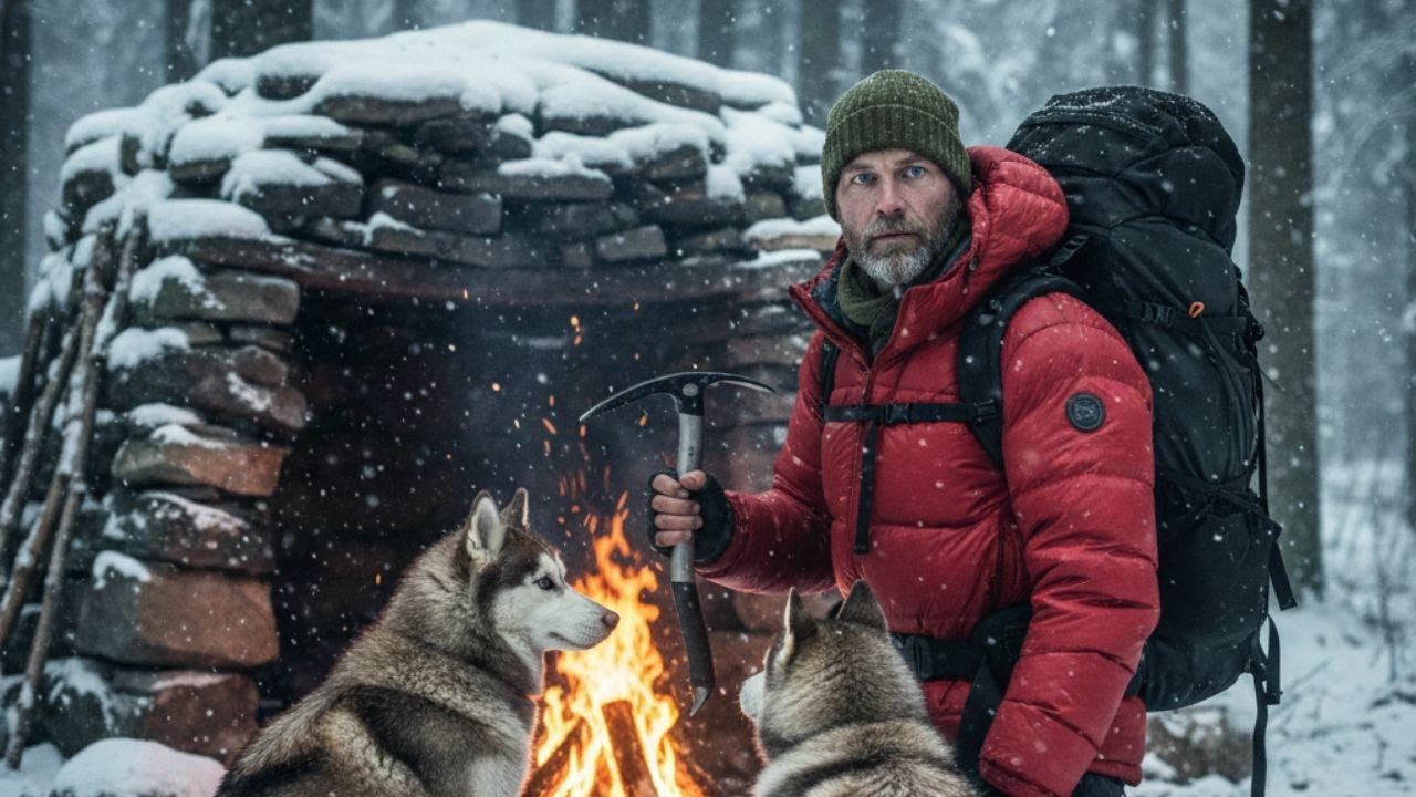 3 Days Buried by 30 Inches of Snow | Solo Survival in an Off-Grid Cabin