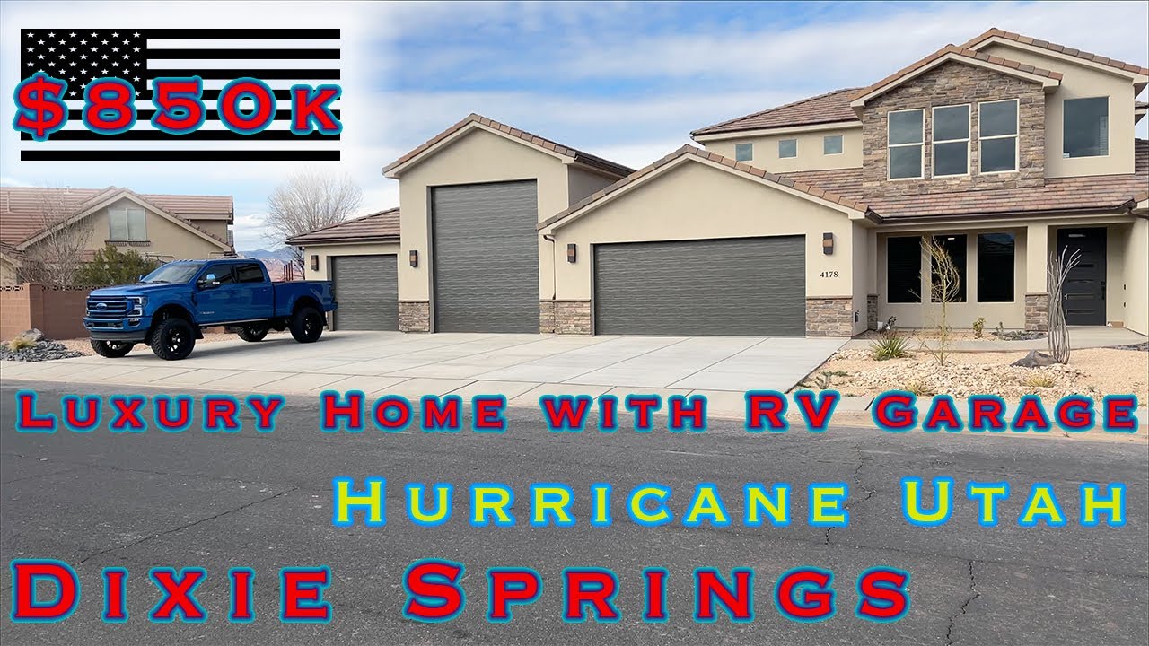 Luxury Home with a 5 car garage in Dixie Springs, Hurricane Utah YouTube