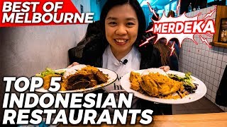 TOP 5 BEST INDONESIAN RESTAURANTS IN MELBOURNE | Melbourne Food Guide | Australia