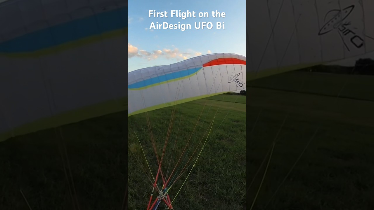 First Flight on the AirDesign UFO-Bi Tandem Single Surface Glider 