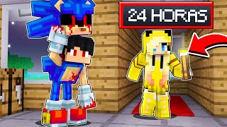 Me vesti de SONIC.EXE e ASSUSTEI meus AMIGOS no Minecraft por 24 HORAS! ‹‹ P3DRU ››