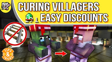 EASY Villager Curing Huge Trade Discounts | Minecraft Tips & Tricks | Bedrock MCPE PS XBOX SWITCH