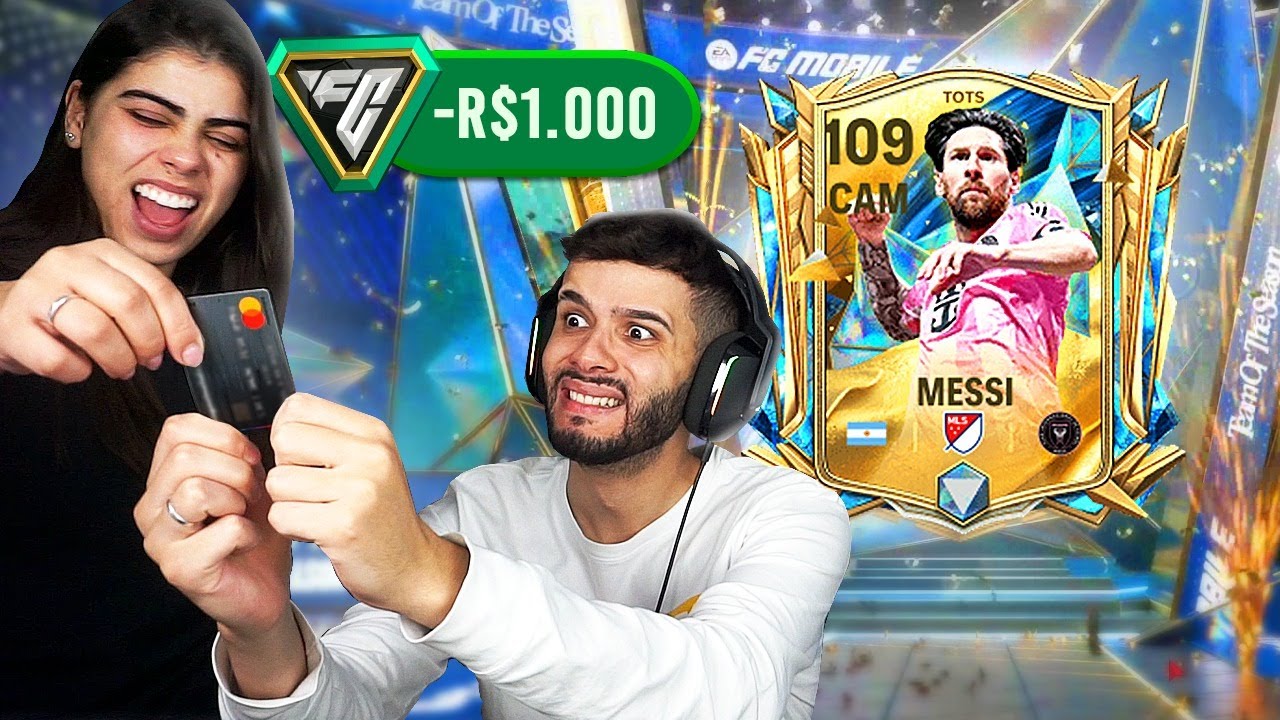 MINHA NAMORADA ME PROIBIU DE GASTAR NOS PACKS DO FC MOBILE! 😭