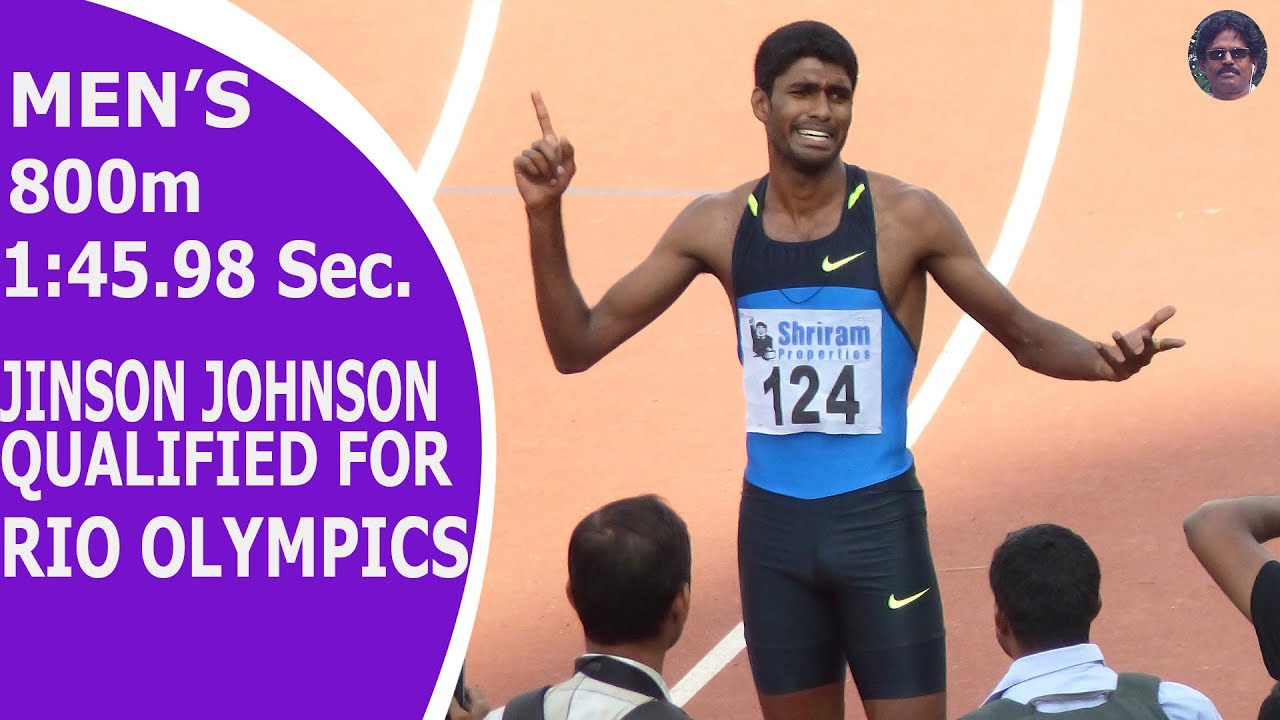 800m Men Final - Jinson Johnson Qualified For olympics 