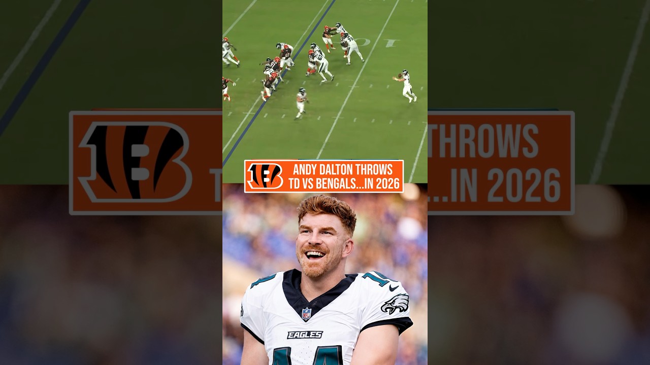 Andy Dalton Throws TD vs Bengals…..In 2026
