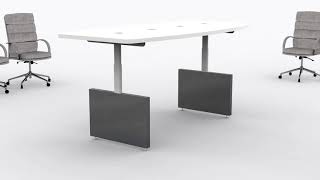 Zero Gravity Height Adjustable Conference Table
