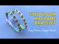 Firm & Stylish Macrame Bracelet with Flower Pattern | Macrame Flower Bracelet Tutorial