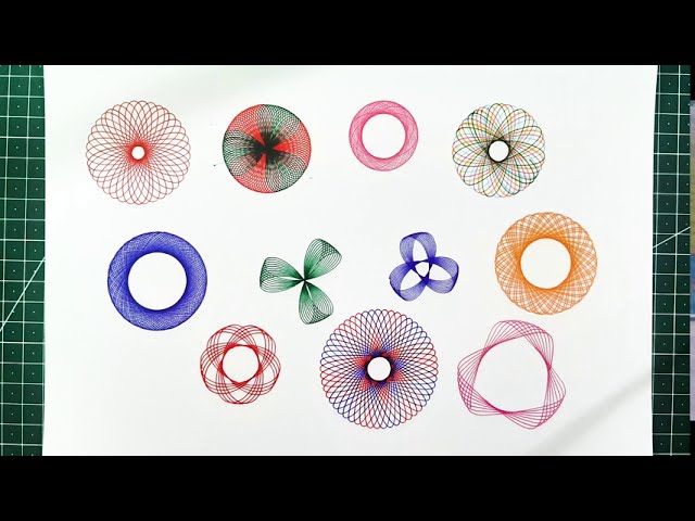 Spiral Art Kit Gear Design Ruler Kit Children Geometric Ruler